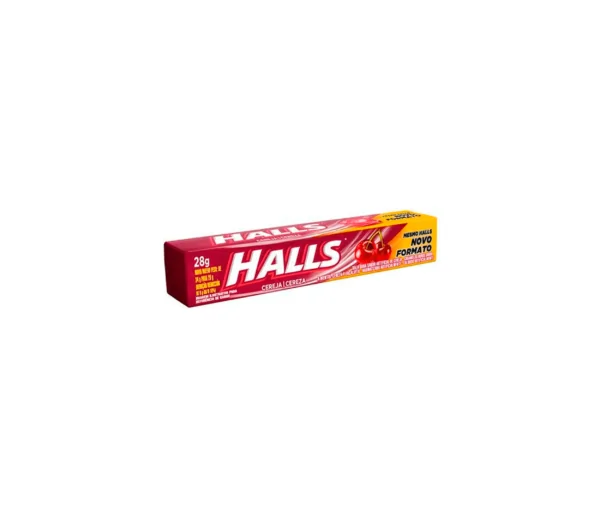 Bala Drops Halls Cereja 28g