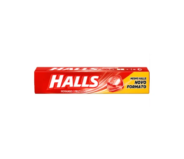 Bala Drops Halls Morango 28g