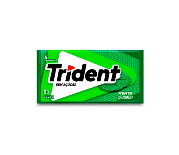 Chiclete Menta Sem Açúcar Trident 8g